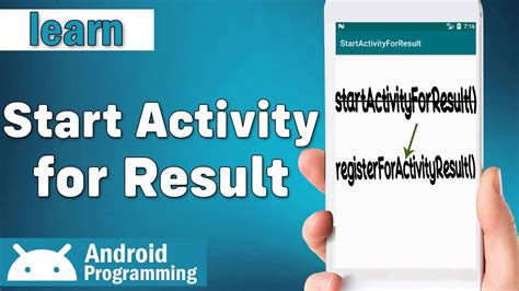 Starting an Android Activity for Result .